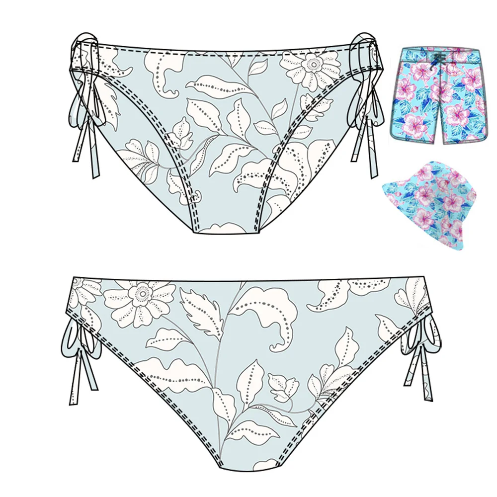 Recycled Custom Bikini Bottoms Man Basic Triangle Stereoscopic Swimming Trunks G String Swimwear Swim Briefs For Men