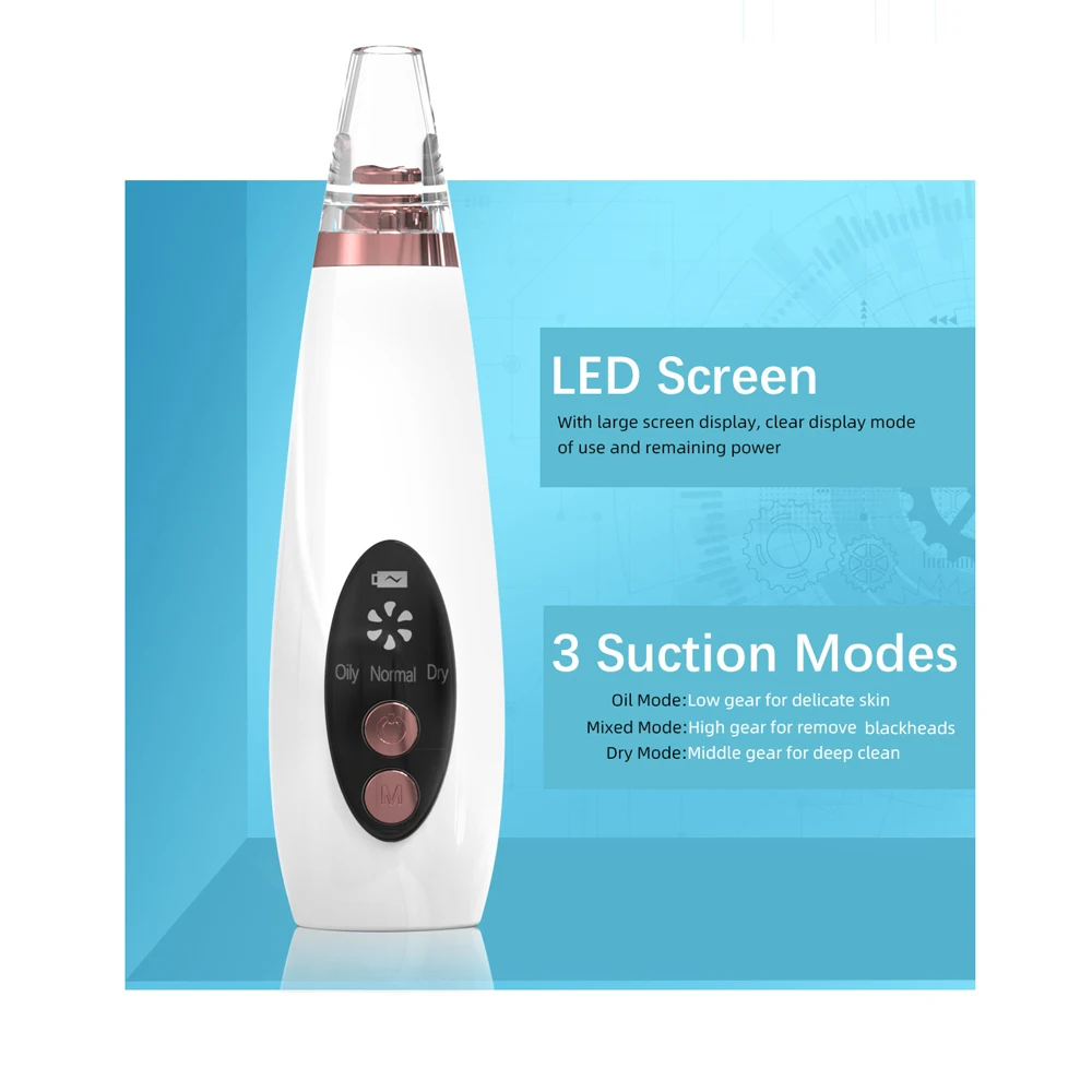 Private Label Portable Electric Facial Skin Care Pore Cleaner Black Head Removedor De Cravos Acne Blackhead Remover Vacuum