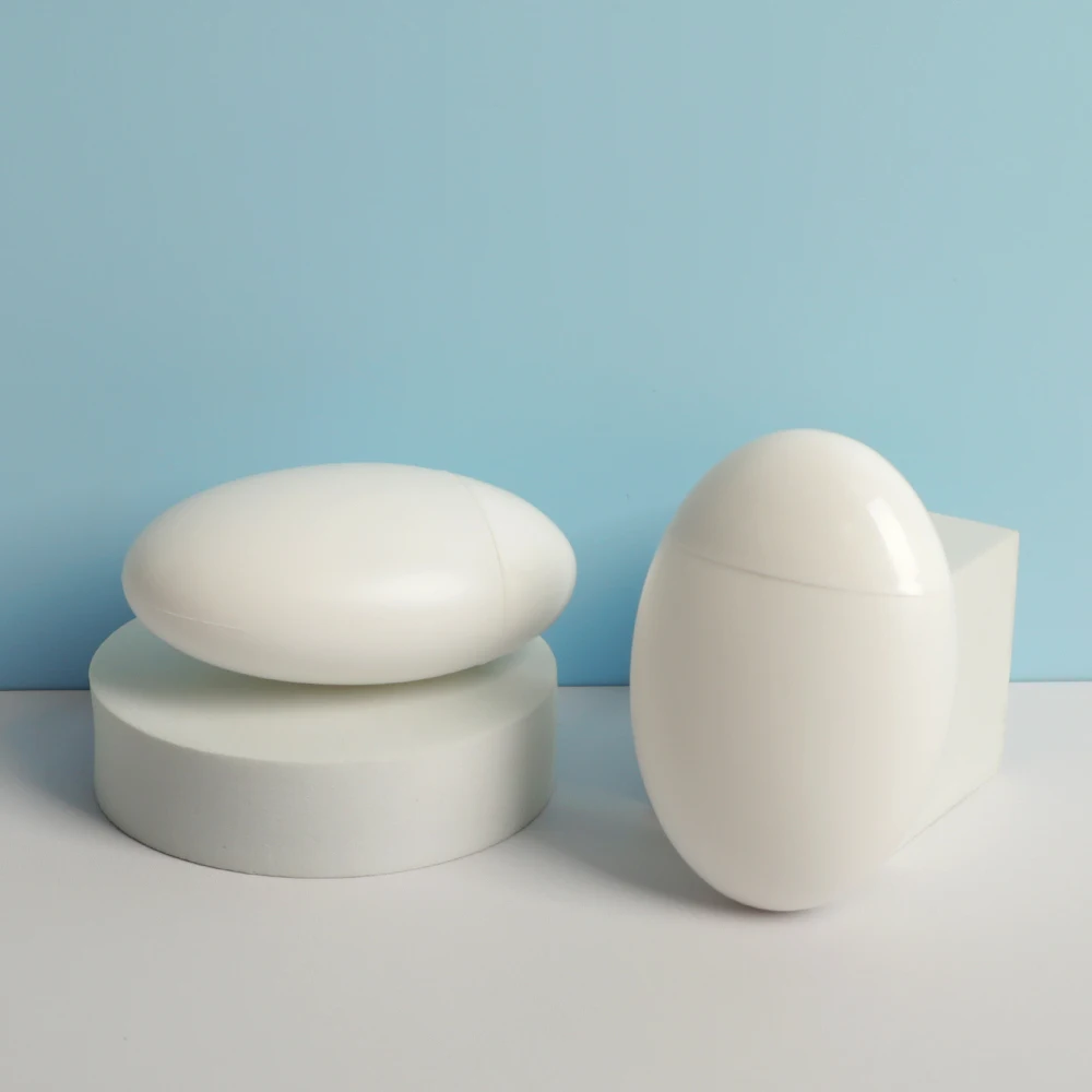 Wholesale Custom 50 Ml Empty Flat Oval Unique Bottles Plastic Skin Care Squeeze Cosmetic Packaging Face Lotion Sunscreen Bottle