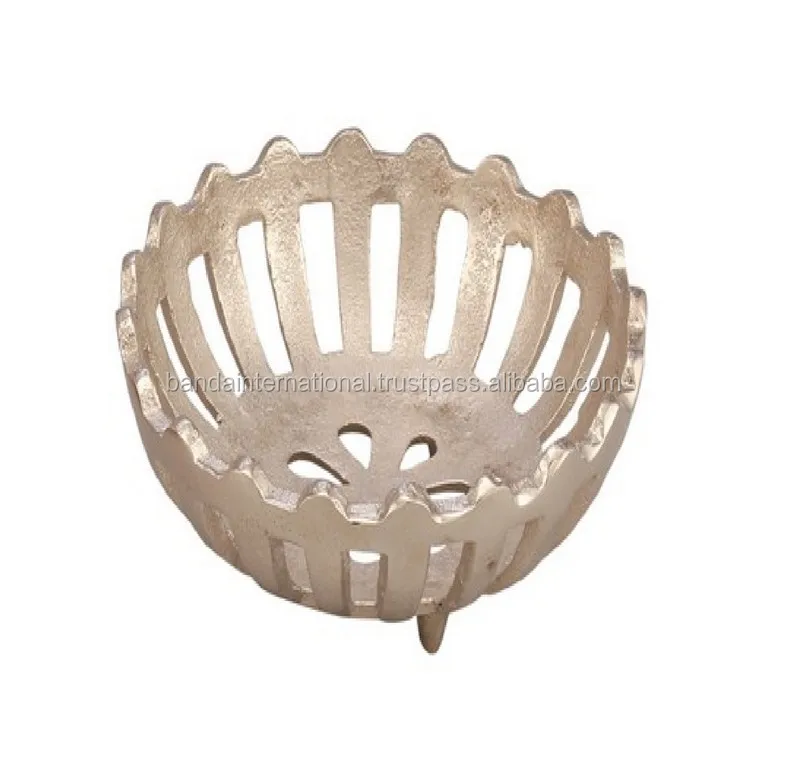 Good Quality Aluminium Fruit Bowl Hot Selling Home Dinnerware Fruit Bowl Metal Decorative Bowl