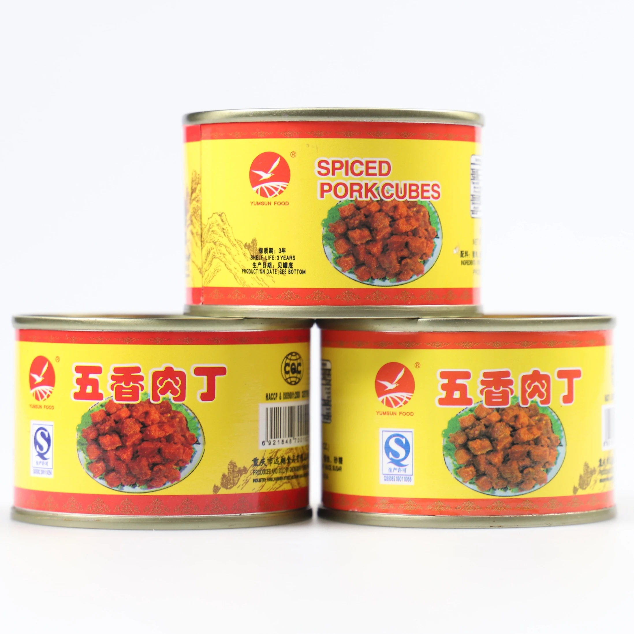 
fast canned sugar pork cubes food 