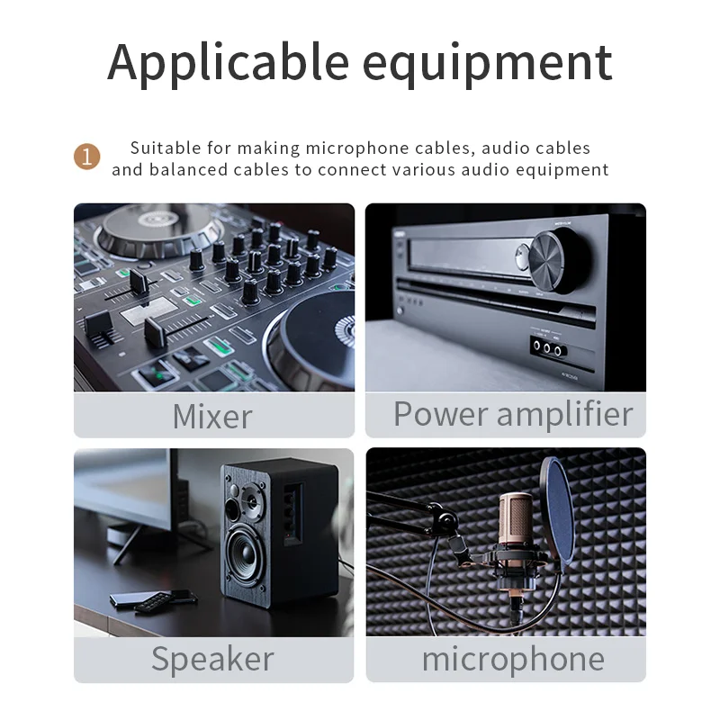 Color 3 core XLR male and female audio plug, XLR microphone connector, XLR gold-plated copper needle guitar cable connector