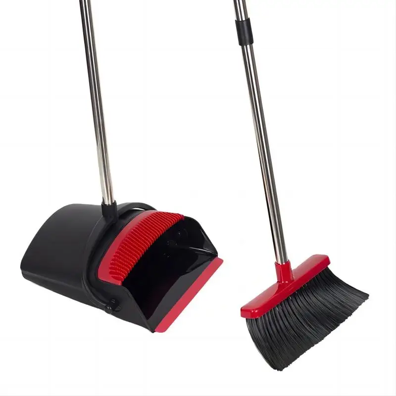 Hot sales room and DustpanDust pan Broom Set  Extendable Long Handle  Broom Dustpan Combo Home Cleaning Supplies
