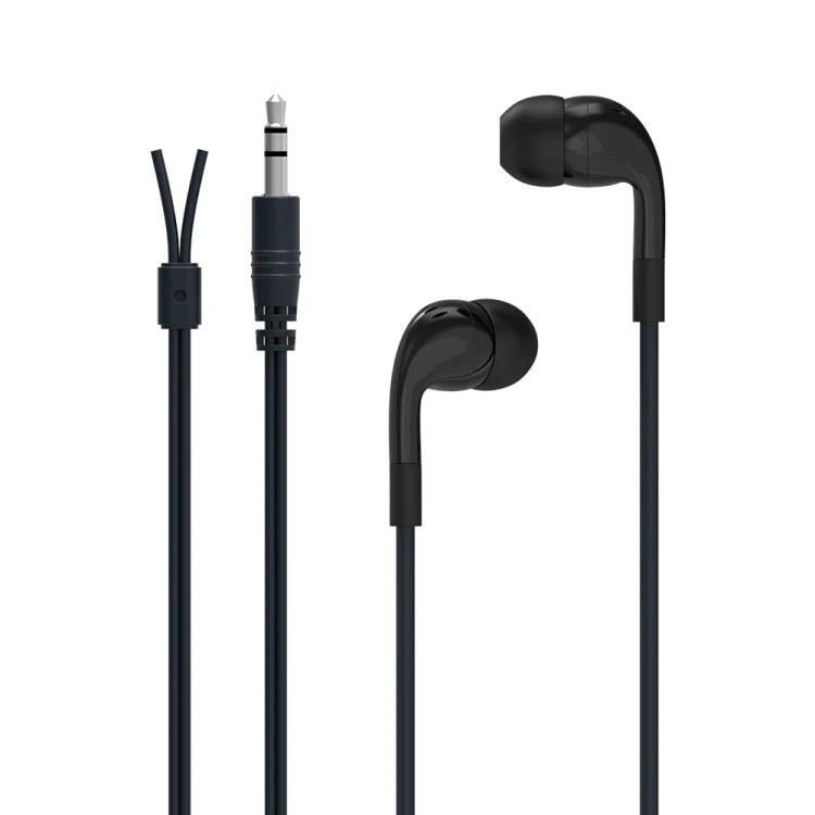 Disposable 3.5mm stereo wired in-ear earphone one time use headphone for airline/conference/sightseeing bus