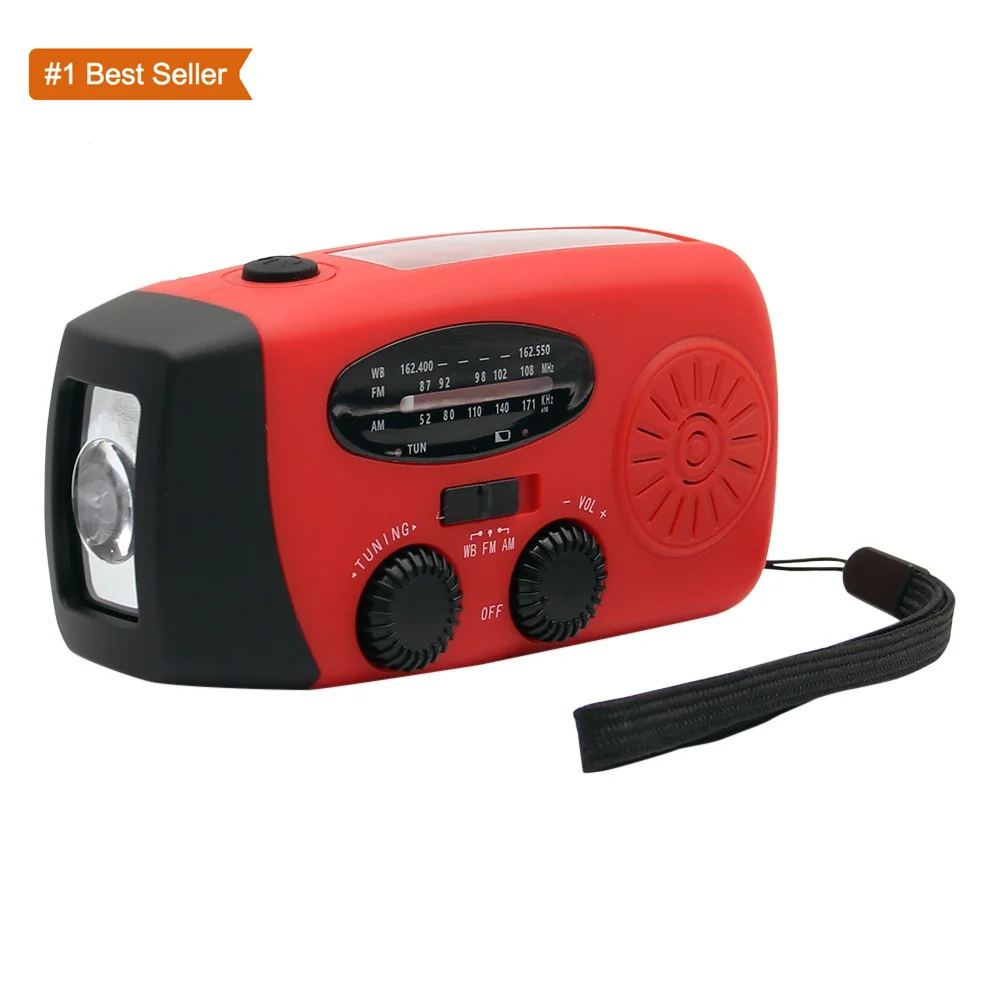 Многофункциональное радио Jumon 2000 мА/ч с ручным управлением и солнечной батареей зарядка через USB FM AM WB NOAA погодное аварийный светодиодный