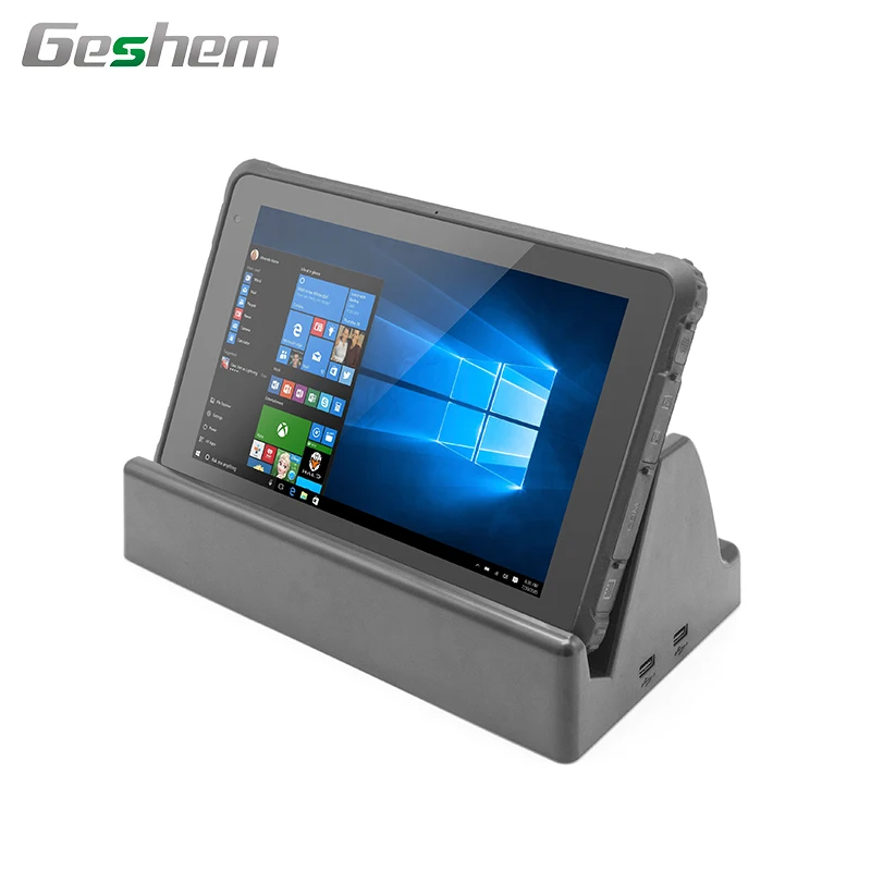 
10 inch IP67 win rugged tablet pc WiFi BT 4G LTE GPS and optional NFC 2D barcode scanner 1000 nits sunlight readable 