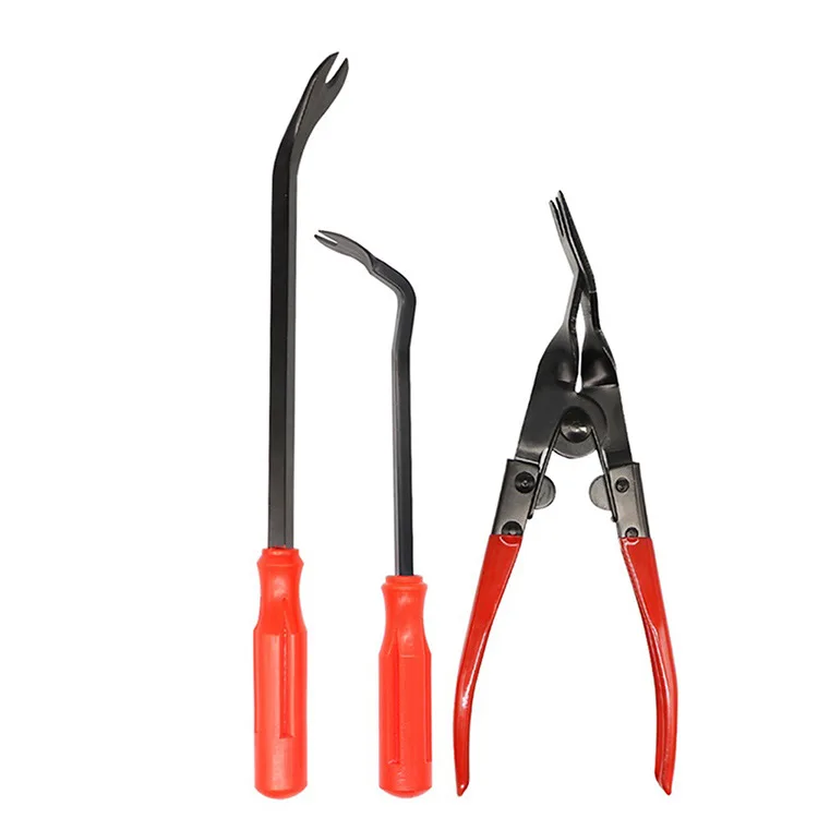 Car Trim Removal Clip Prying Tool Trim Nail Staple Remover Door Panel Clip Remover snap driver Interior Demolition Floor Crowbar