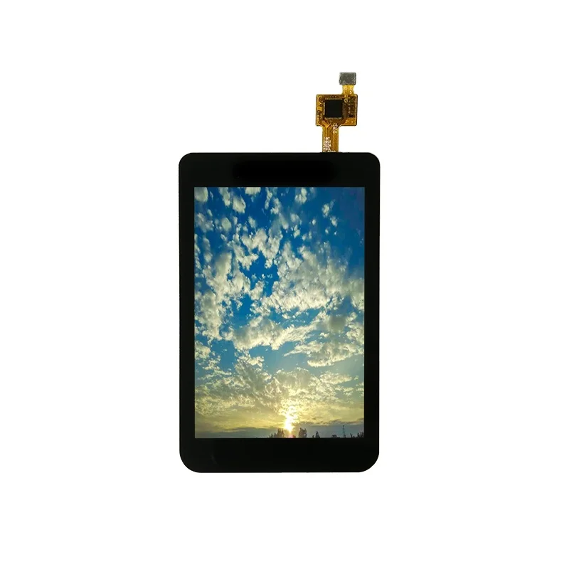 customized size touch screen 3.5 inch 320*480 resolution black capacitive  touch screen for LCD display