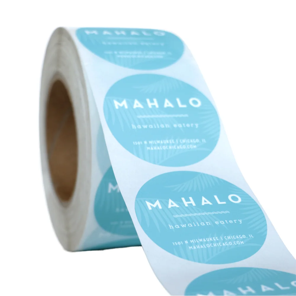 Customizable Adhesive Thank You Sticker Printed Gifting Roll Packed