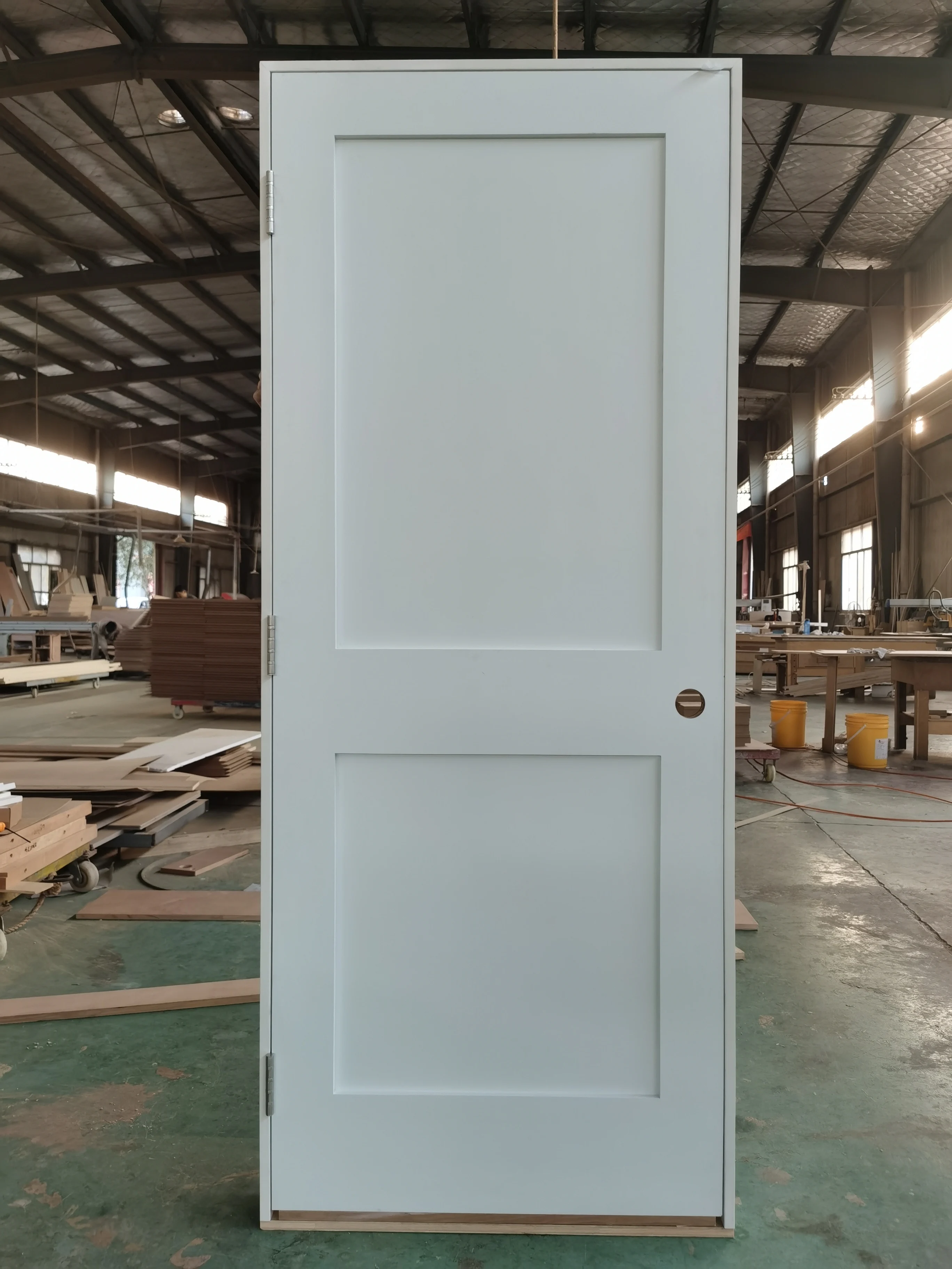 
Classic design one panel shaker style White painted Interior Solid Core Wood Doors for Bedroom 