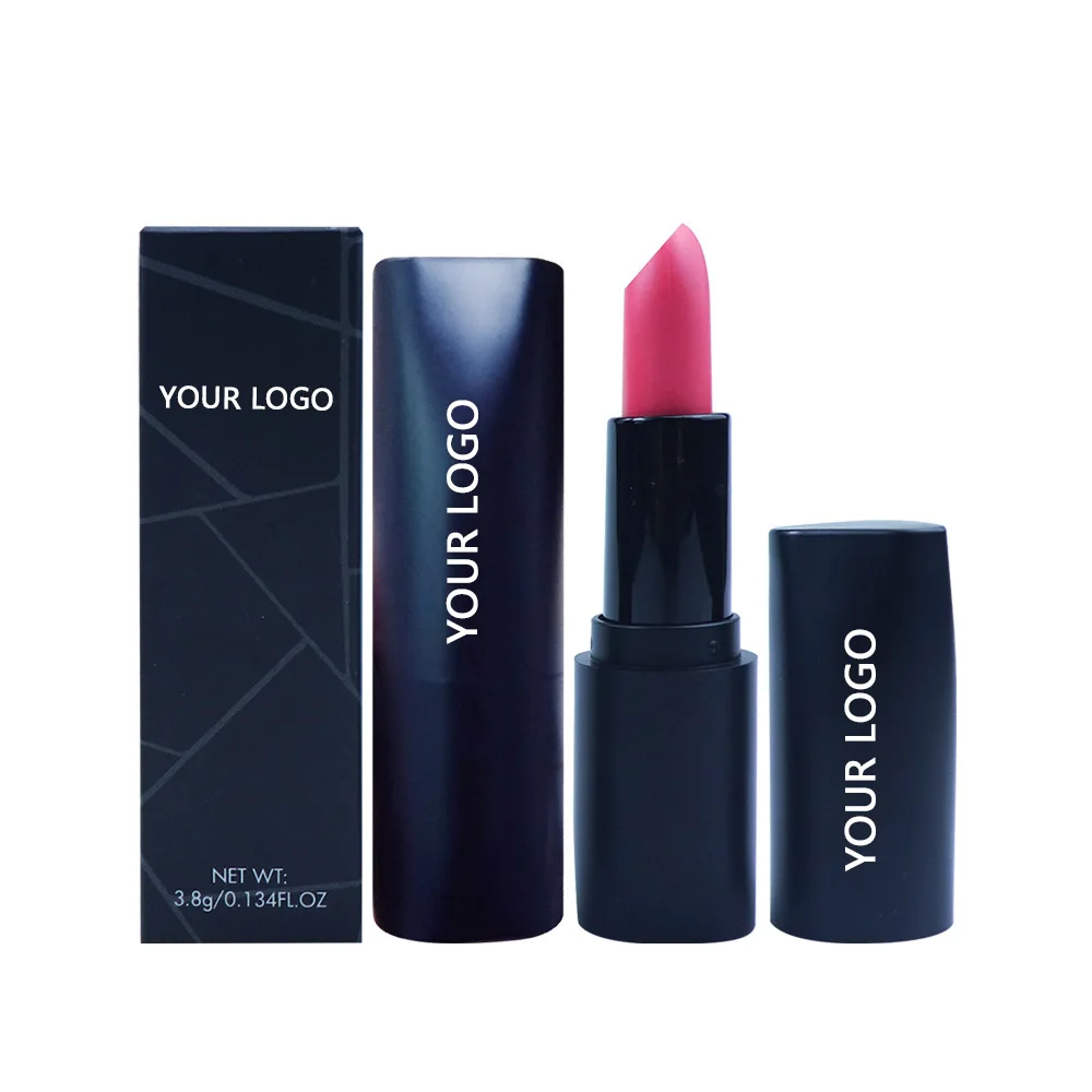 Makeup lipstick make your own brand logo high pigment Eco friendly vegan lipstick matte