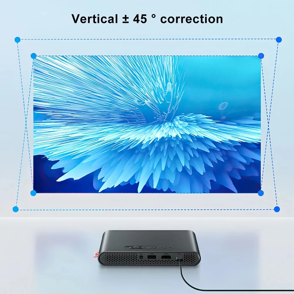 Fengmi Laser Portable Pocket Projector qHD 800 ANSI lumens Mini Wireless Beamer For Home Theater Built-in Battery Formovie P1