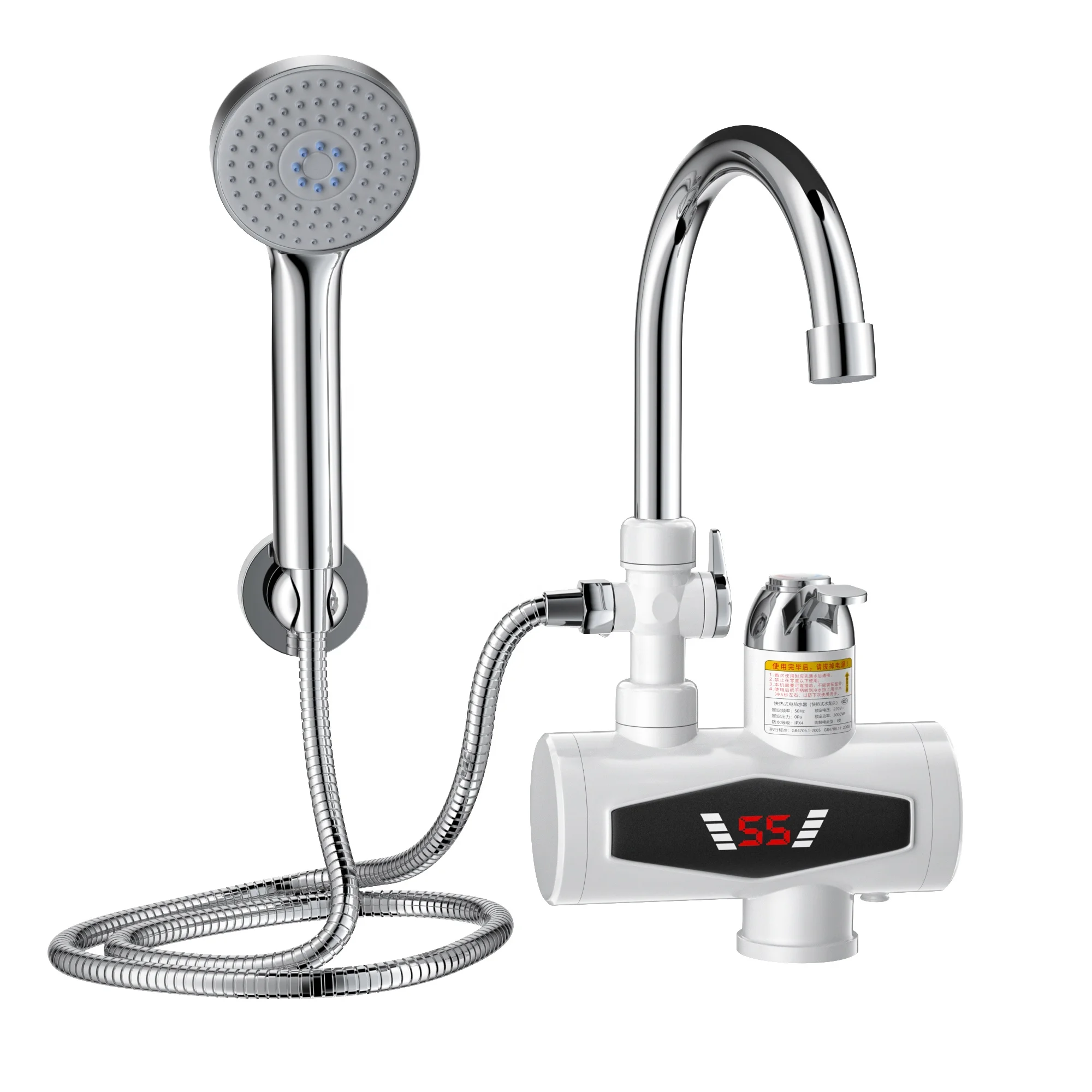 Wencheng shower faucets kitchen sink tap water filter mixers taps Set 3000W 220V for bathroom and kitchen portable