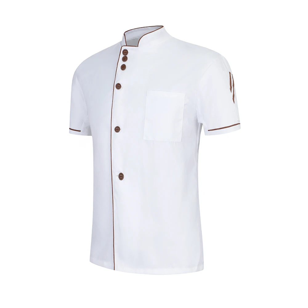 Wholesale Chef Clothes Unisex Restaurant Uniform Kitchen Waiter Waitress Shirt Chef Cook Work Uniform