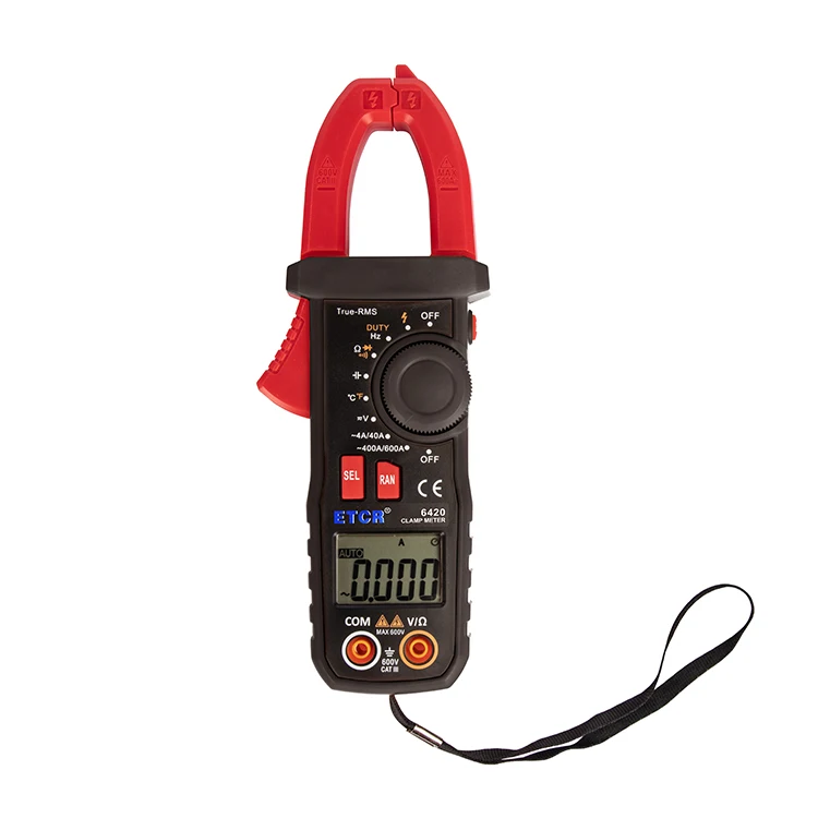 ETCR6420 Auto ac leakage current ac dc clamp meter true rms digital multimeter meter clamp