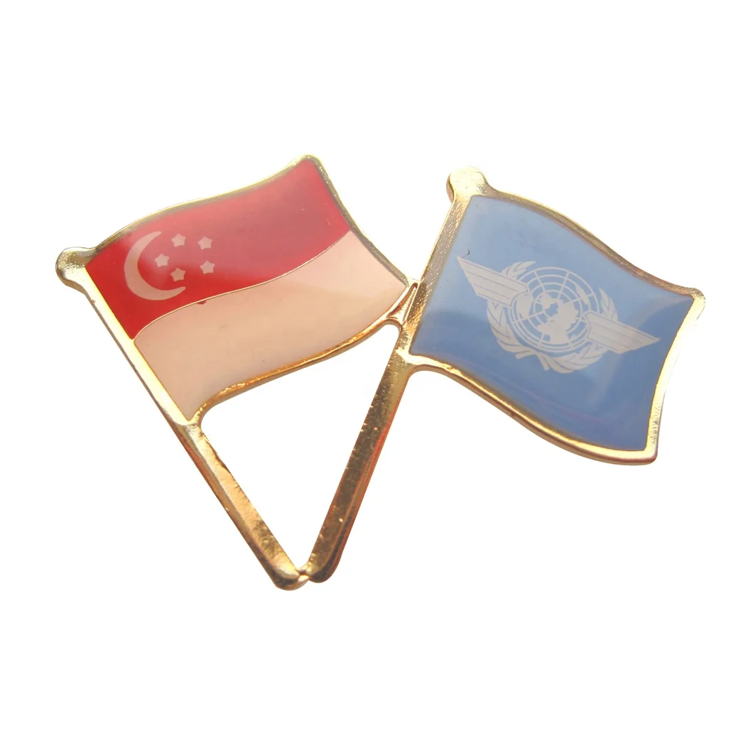 No Minimum brooch pins manufacturers custom country flags soft enamel lapel pin wholesale metal ukraine flag pin