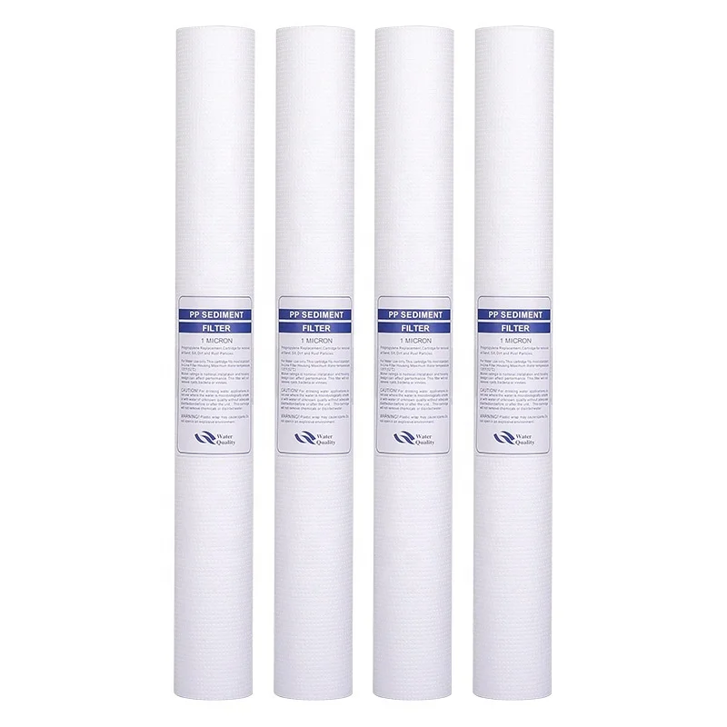 Factory wholesale 20 inch PP filter commercial water purifier 1 micron 5 micron PPF pure water machine pre-filter cartridge
