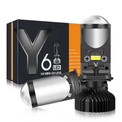 Y8 Y6 Y6D with lens led car headlight h4  led headlight self-contained collecting cup h4 led headlight