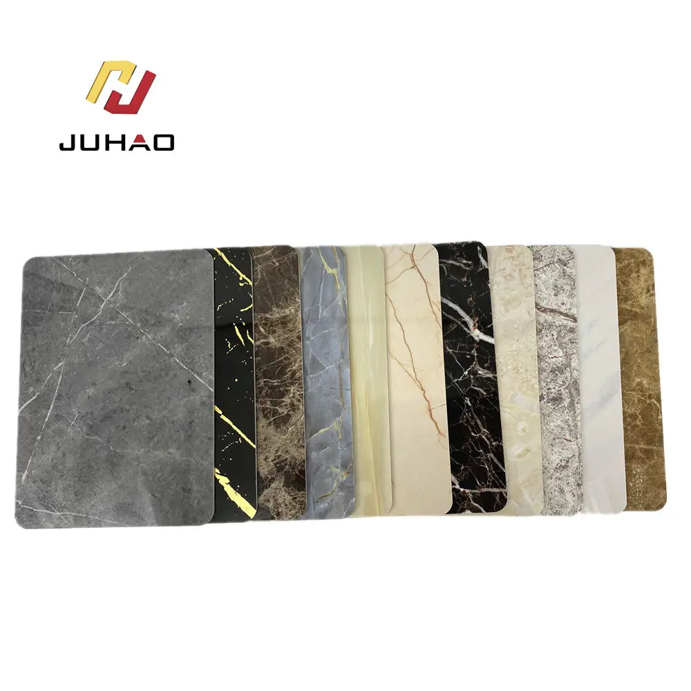 Custom Pvc Poly Marble Sheet Uv Sheet Uv Marble For Interior Decoration Wall