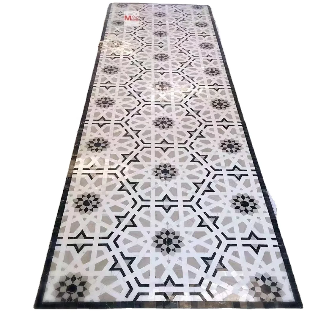 marble mosaics medallion Floor mosaic tiles factory