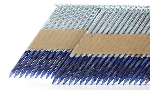 Galvanized 34 Degree D-head Plastic Paper Strip Frame Nails