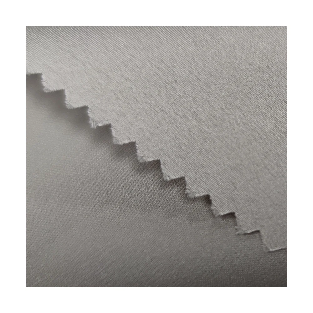High quality 100% polyester soft light skin friendly false twisting satin fabric for dress, underwear