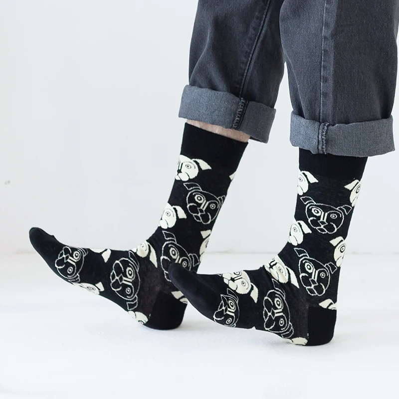 KTS -RTS Direct Sale  Animal Cute Dog Styles Pure Cotton Women Men Colorful Fancy Funny Happy Socks