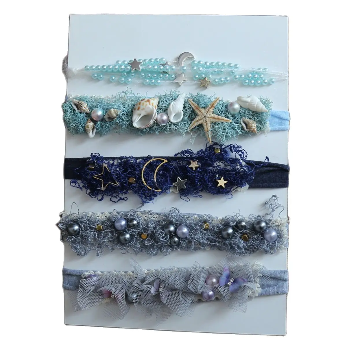 Handmade Floral Tieback Baby Stretch Jersey Headband Newborn Girl Flower Hairband Newborn Photography Props