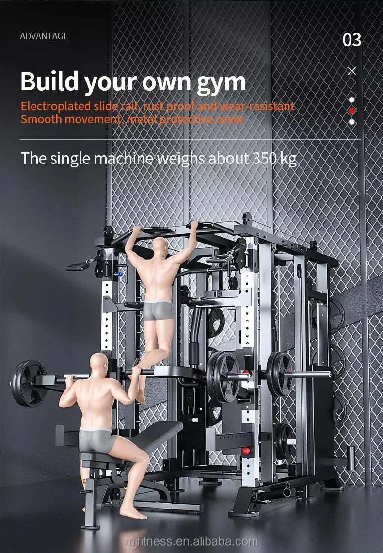 Sports Equipment Fitness Smith Machine Multi Functional Rack Squat