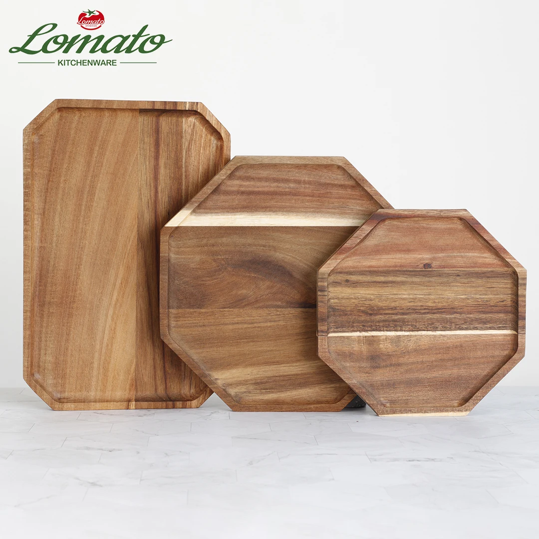 print gift indian kitchen black teak wood tray pizza tea wooden sushi tray  with logo for restaurant coffee breakfast