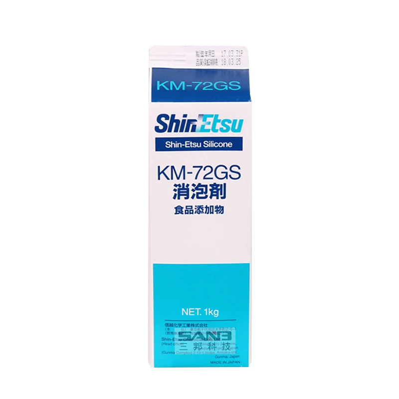 Shin Etsu Km-72gs Food Water Treatment Defoaming Coating Km72gs Emulsion Type Silicone Foam Inhibitor