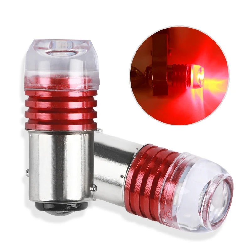 PUERXIN 1156 BA15S P21W 1157 BAY15D Car LED Strobe Light S25 5630 3SMD Bulbs Auto Car Brake Turn Signal Tail Flashing Lights