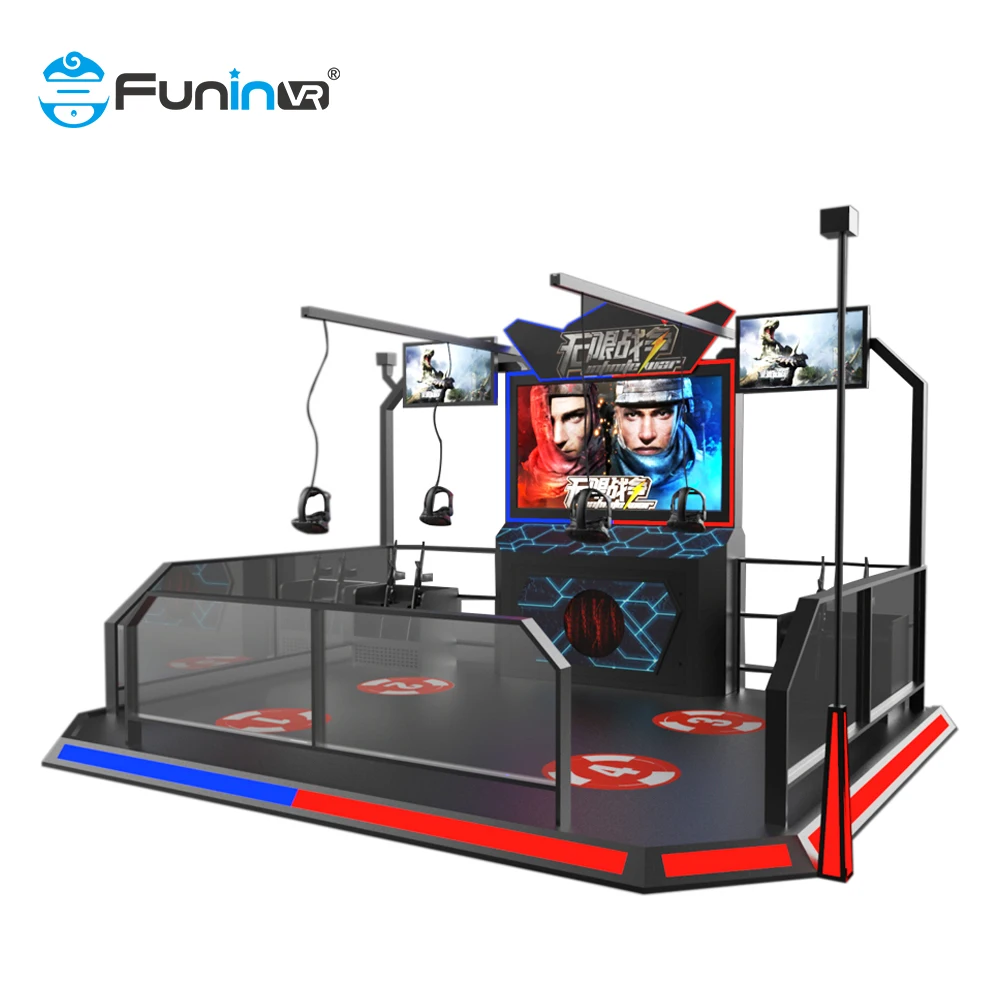 IAAPA Rent VR Infinity war dinosaur ride virtual reality 4 player PVP shooting amusement park kid ride for shopping mall
