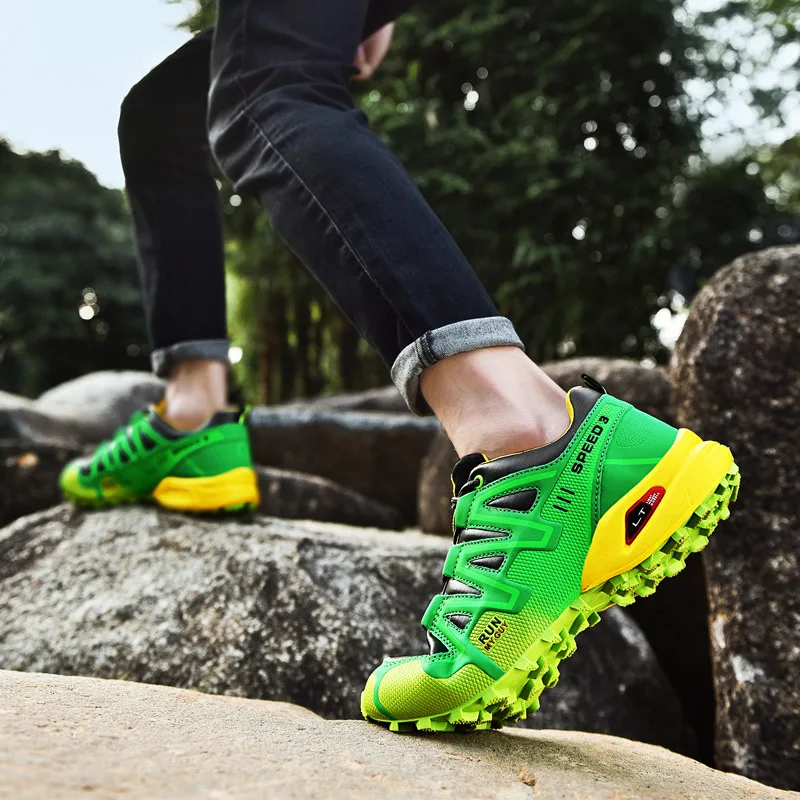 Custom Anti-Slip Anti-Shock Solomon Speed-Cross Hiking Shoes for Cross-Country Running & Trekking