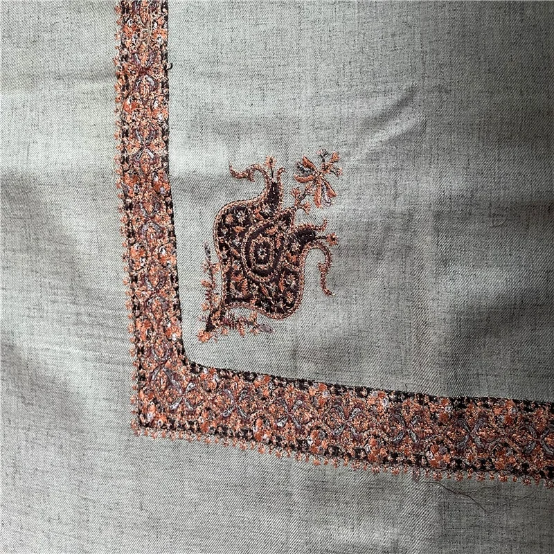 Kashmiri Embroidery Patterns in wool/acrylic shawls