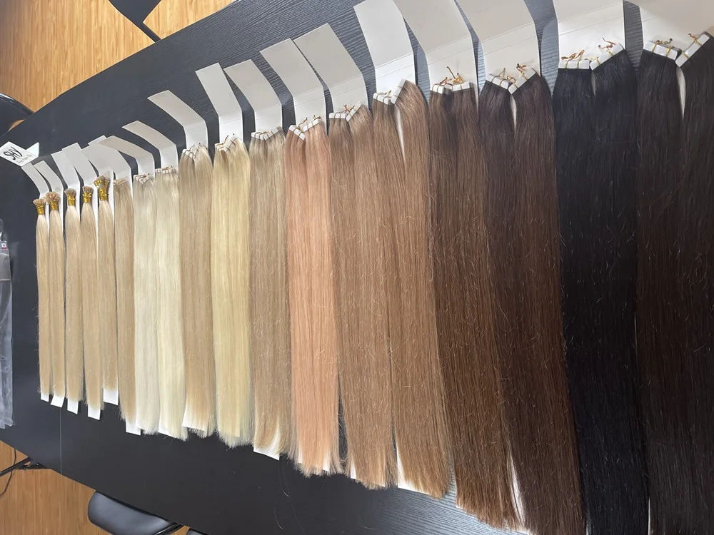 Wholesale Cheap Remy Human Hair Extension Sew In Weft Hand Tied I ,V,Flat,U Tip Hair In Stock