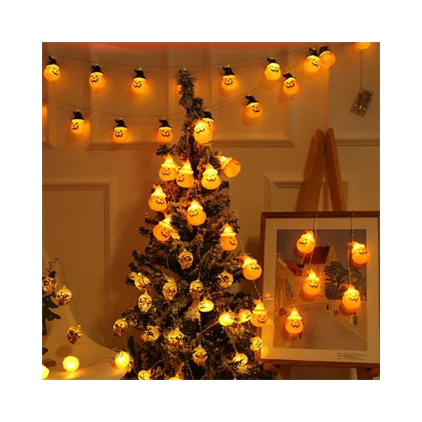Manufacturer Wholesale Halloween pumpkin lantern LED string lights Party Decoration Hanging