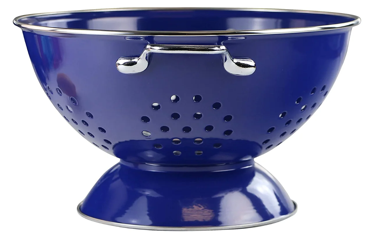 Cheap And High Quality Fruit Vegetable Enamel Colander Basket