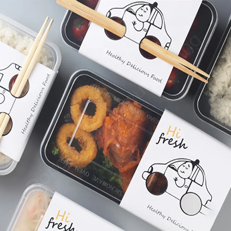 Food boxes food container beautiful disposable hard plastic PP food storage container