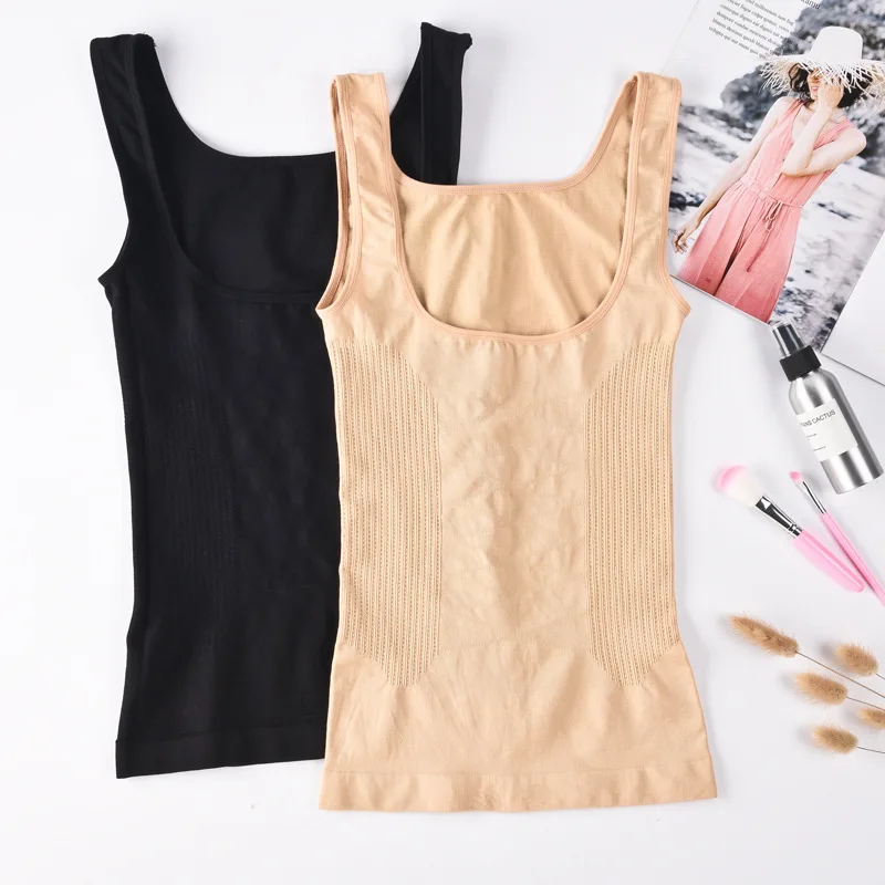 Underbust Tummy Shaping Vest One Piece Waist Control Shapewear Bodysuit Compression Slip Women Shaper