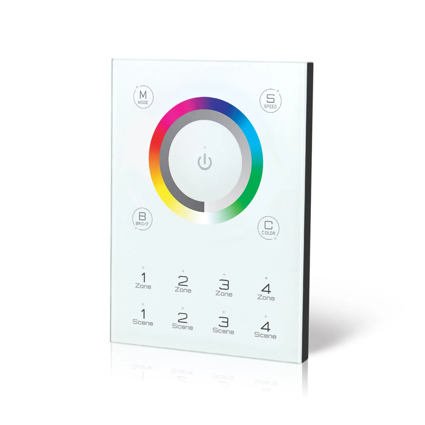 High Sensitivity 3W 36-Mode Black & White Panel Touch Center Console Dimmer Genre