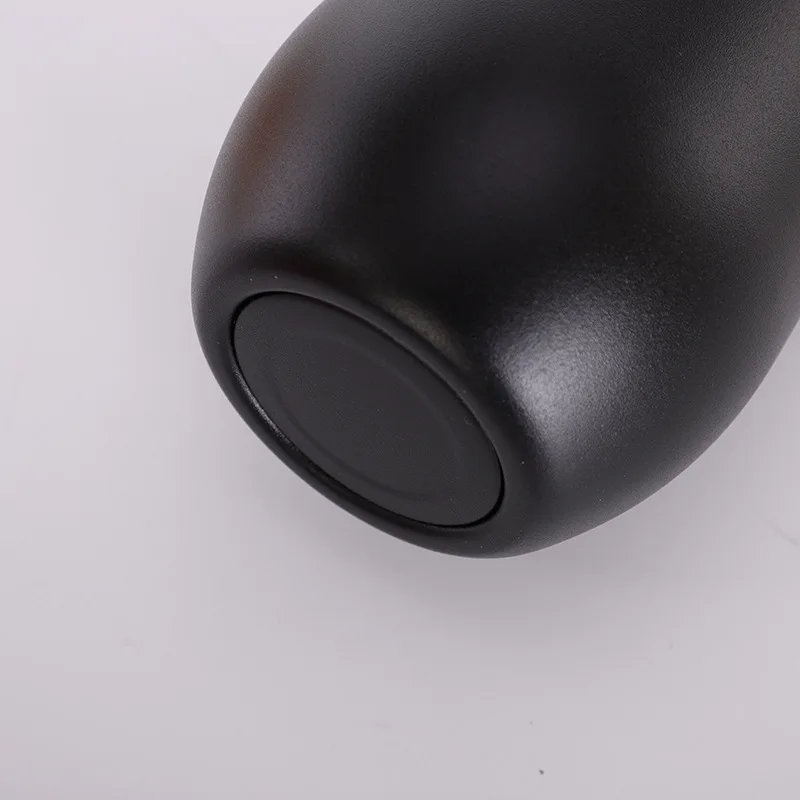 Custom 12oz double wall stemless stainless steel wine tumbler insulated vacuum egg shape mugs Cup wine glass with lids