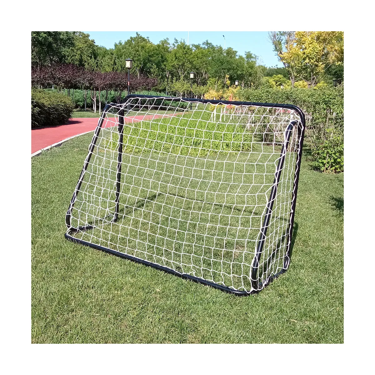 Steel portable football training  soccer goal