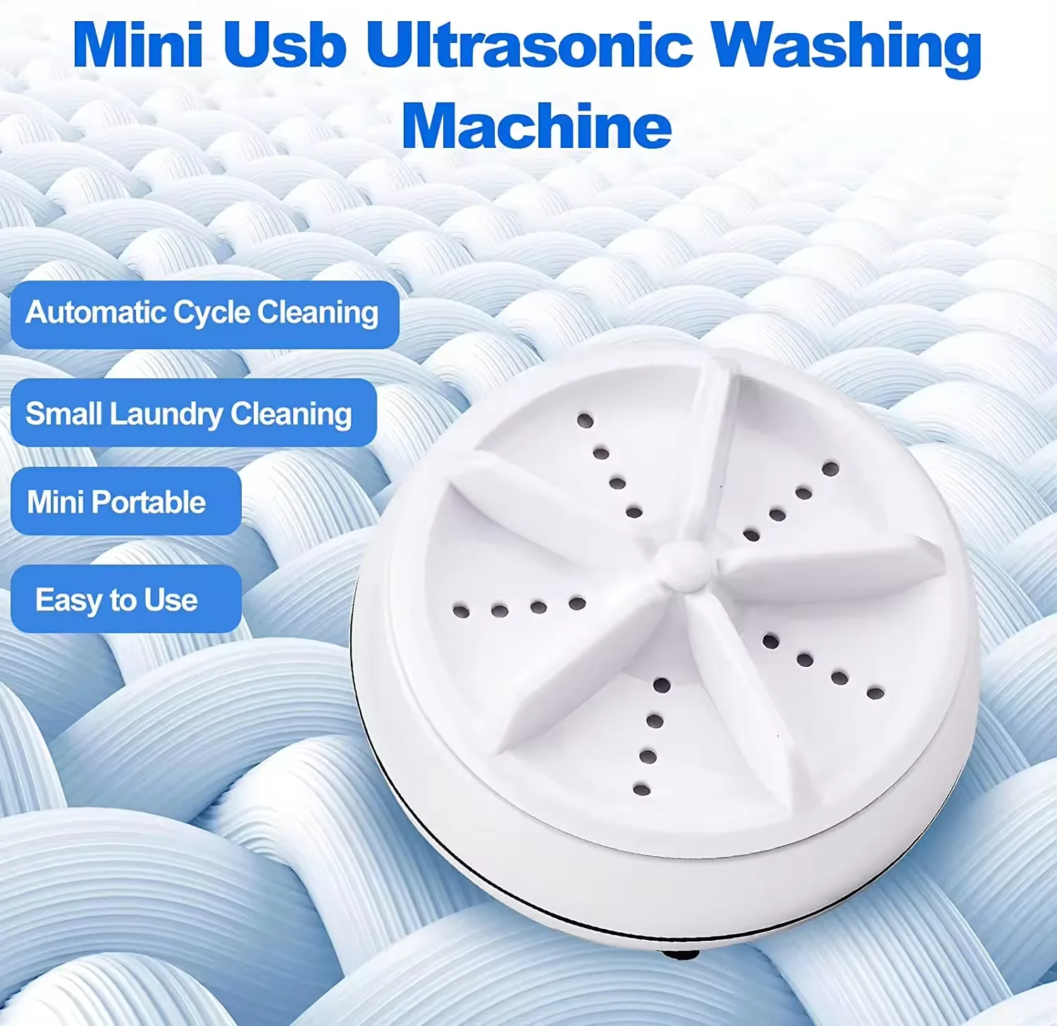Portable Lazy Mini washing Machine Easy Laundry In Multiple Modes For Travel Household Washing Machine