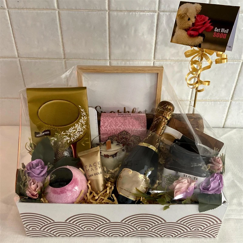 Get Well Soon Gift Sets For Women And Man Stress Relief Care Package Appreciation Basket With Gift Card