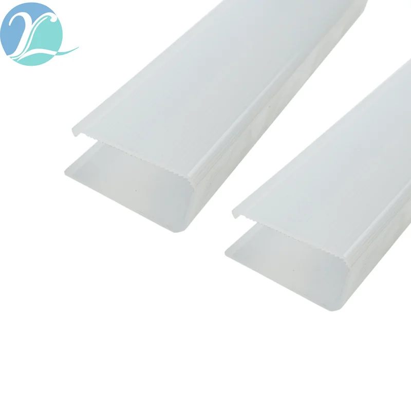 LED lampshade PVC lampshade cover U-shaped card slot extruded material LED lighting outdoor three proof lamp plastic shell