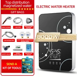 220V High Quality Manufacturer Portable Instant Electric Water Heater 1 Piece Ce Stainless Steel Touch Button Wall Mounted IPX4