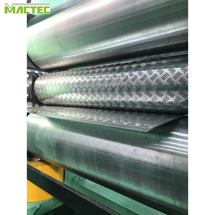 High Speed Mactec 5 bar Metal steel sheet embossing machine
