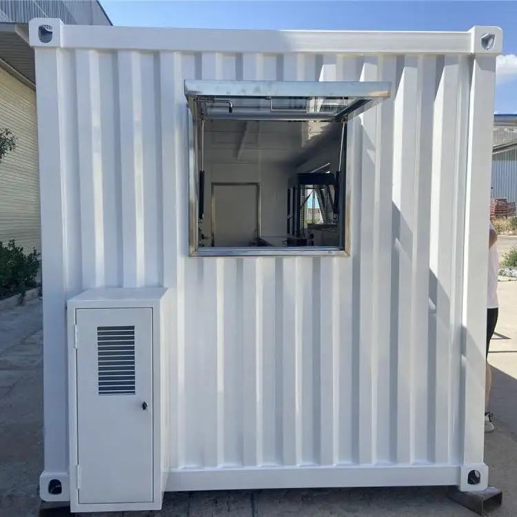 Excellent Storage 20ft Shipping Prefab House Container / Beautiful Container Kiosk Shipping Container Shop For Sale