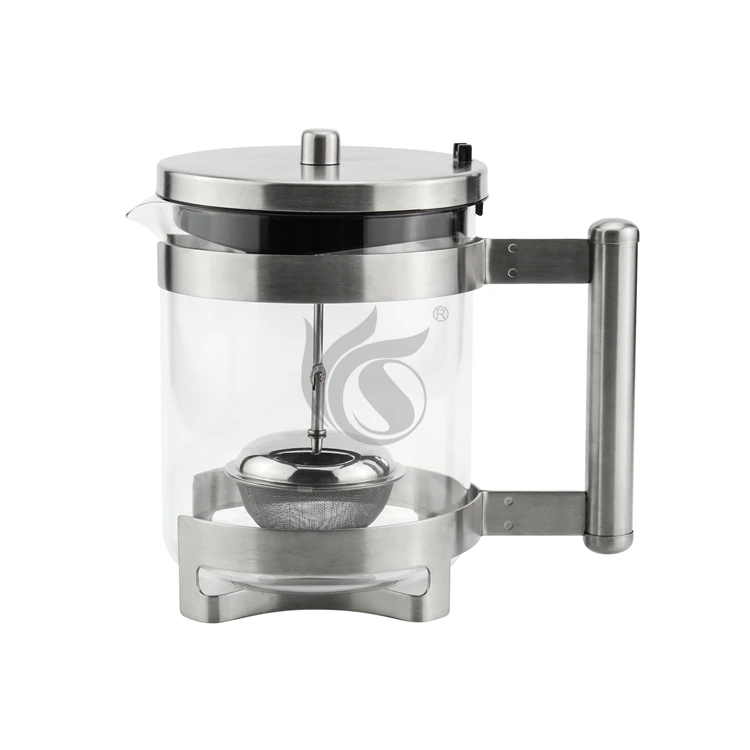 304 Grade Stainless Steel French Press Coffee Maker Glass French Press Coffee Tea Maker